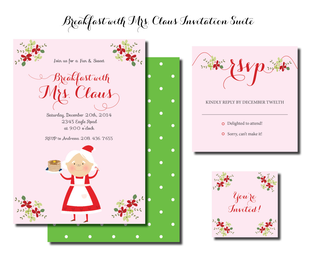 Mrs. Claus Invitation Suite