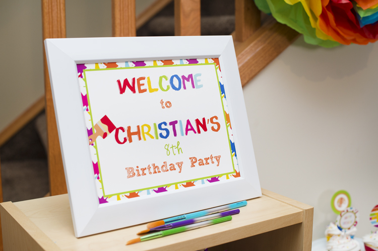 Art Studio Themed Birthday Party Ideas